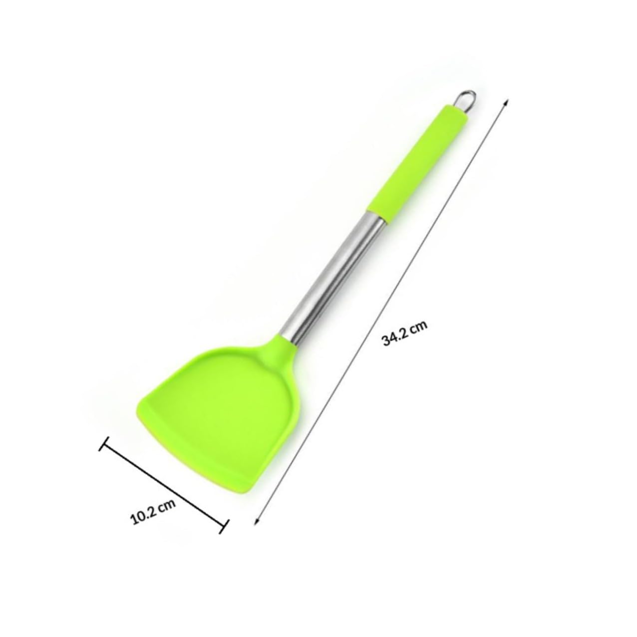 Set Utensili Cucina Silicone 7 Pezzi Manico Acciaio Inox