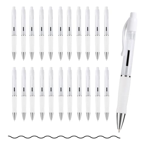 Stylos à bille rétractables anti-fatigue à prise en main douce encre noire 1 mm