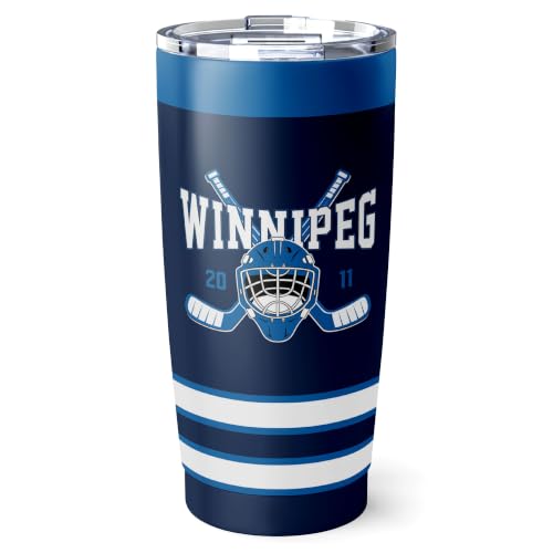 Image of ANTKING Winnipeg Tumbler 20oz Custom Name Number Travel Mug Gifts | Stainless Steel Insulated Coffee Cup for Men Women
