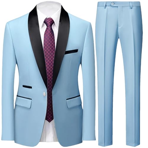 Plus Size Men's Suit Set - 3-Piece Wedding Attire with Blazer, Vest & Slim Fit Pants