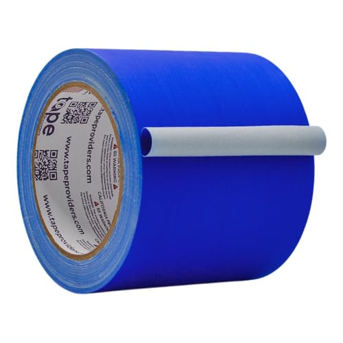 Image of WOD GTC12 Gaffer Tape, Dark Blue Low Gloss Finish Film, 4 inch x 60 ft. (Pack of 12) Residue Free, Non Reflective Cloth Fabric, Secure Cords, Water Resistant, Photography, Filming Backdrop