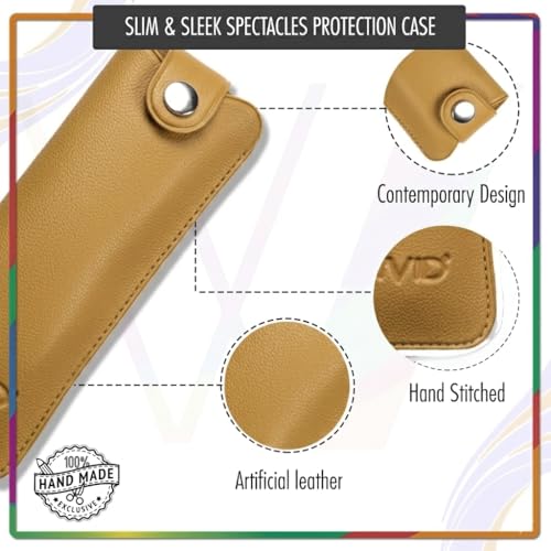 Image of Unisex Specs Snap Button Eyewear Dabbi Artificial Leather Soft Case Cover