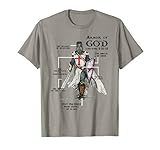 Knights Templar Crusader Cross Sword Ring Order Armor Of God T-Shirt
