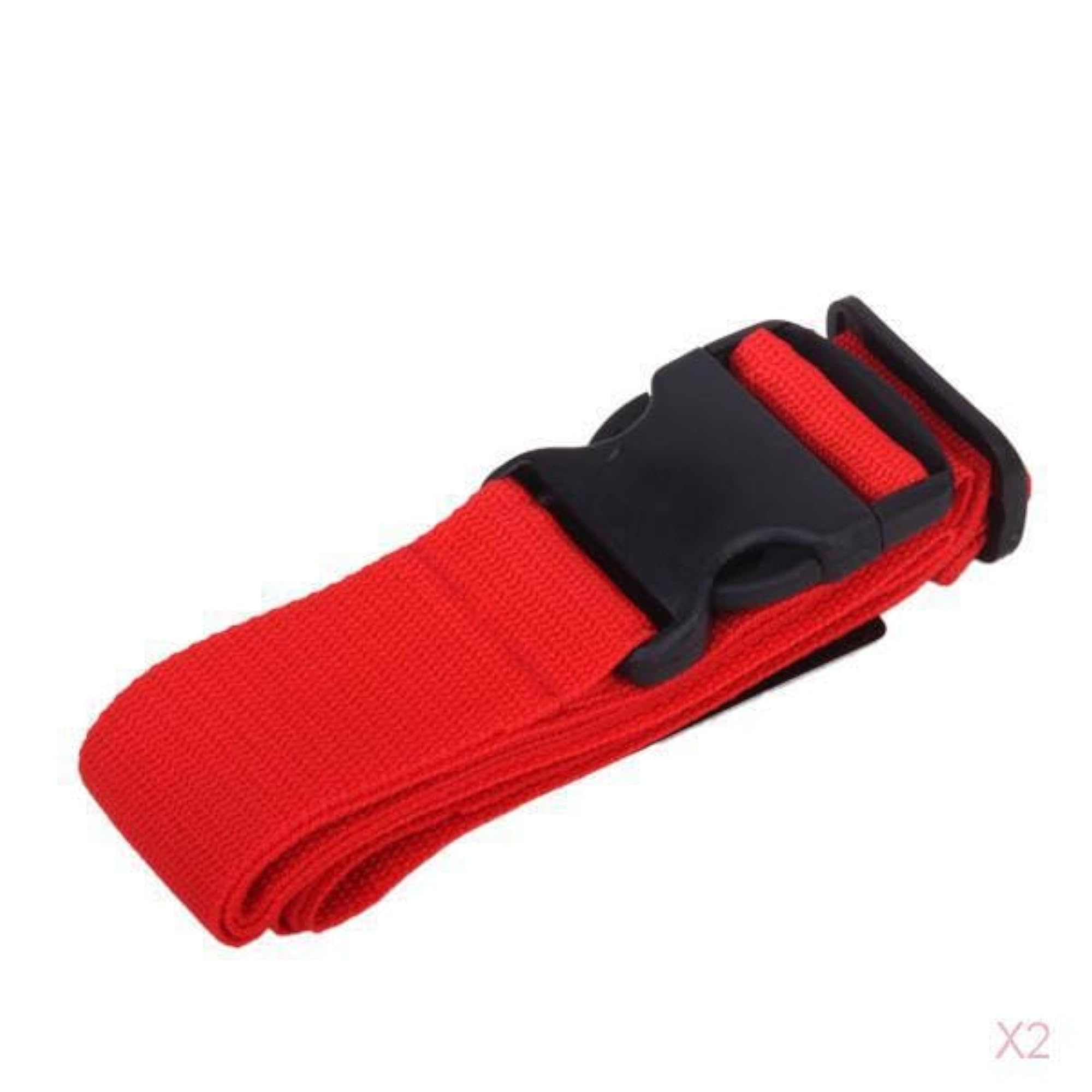 BNF®2X Red Travel Luggage Suitcase Strap