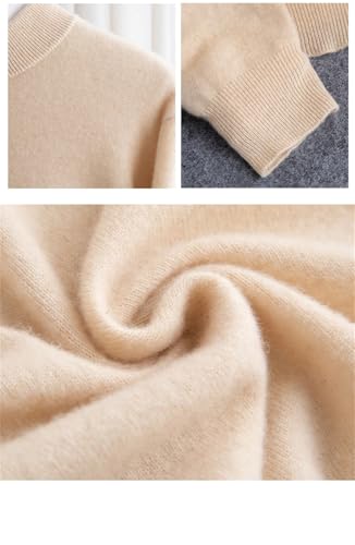 Mens Wool Blend Pullover Mock Neck Sweater Warm Solid Knit Sweaters Jumper Business Casual Top2