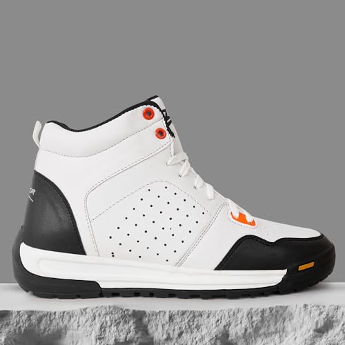 Image of Zixer Woodlend Bike Riding Tracking Stylish Jungle High Ankle Boots For Boys High Tops For Men