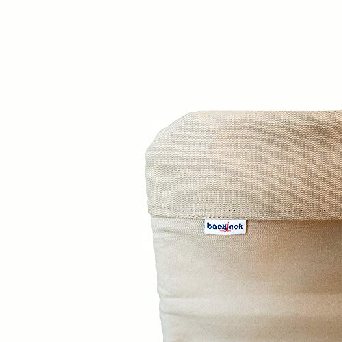 Image of Original BackJack-Made in THE USA- Folding Sand Cotton Fabric Lightweight Floor Seating Chair for Gaming, Families, Parents, Daycare, Back Support, Reading, Yoga, Meditation, Dorm