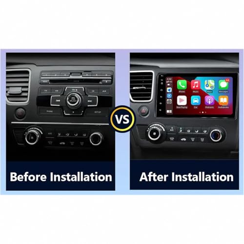 Radio coche 2 DIN Honda Civic 2013 Carplay inalámbrico 2G+32G pantalla HD 2