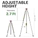 1800lbs Winch Confined Space Tripod System - 7ft Adjustable Fall Protection Anchor - Heavy Duty Rescue Hoist for Manhole, Tank, Tunnel & Construction Site Lifting