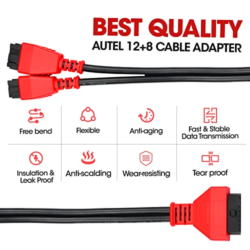 image for Autel Original OBD2 Adapter for Chrysler 12+8 Programming Cable Connec