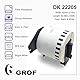 GROF 10 Rollen DK-22205 Endlosetiketten kompatibel mit Brother – 62mm x 30,48m, selbstklebende Papierrolle für QL-Serie QL-500 QL-700 QL-800, ideal für Versandetiketten