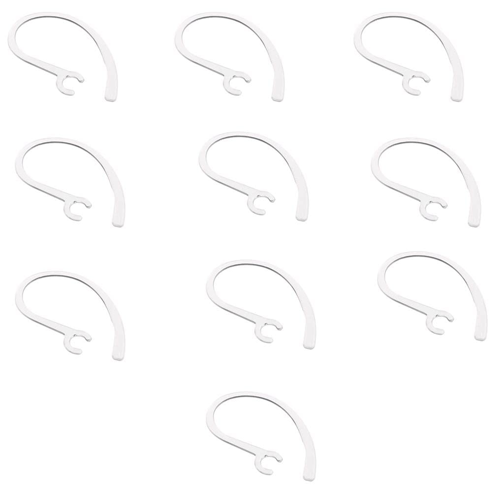 10 Pieces Ear Hooks Loop Clip for Sam Phone Moto Bluetooth Headset 6.3mm Clear-image-8