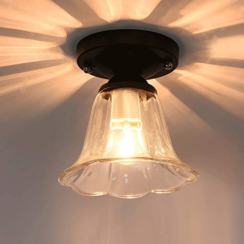 Plafonnier de chambre LED en verre luminaire couloir escalier cuisine moderne