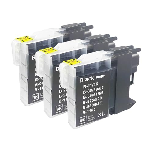 Cartouche d'encre LC38 LC980 pour Brother DCP-J315W J125 Télétravail et Devoirs