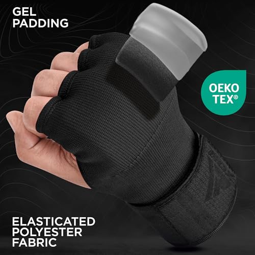 image for RDX Gel Boxing Hand Wraps Inner Gloves Men Women, Quick 100cm Long Wri