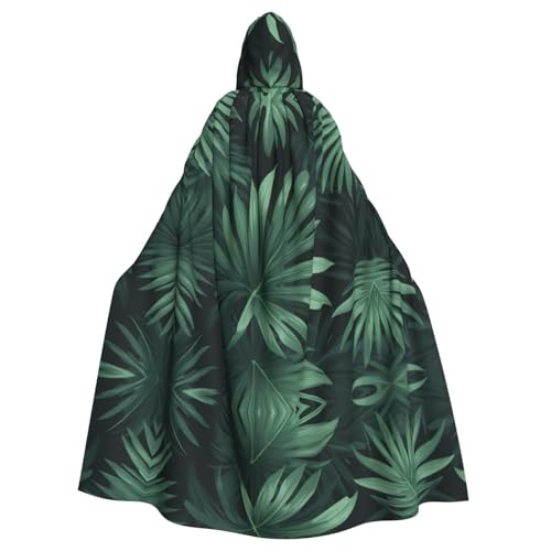 Cape à capuche palmier adulte déguisement halloween festival vert