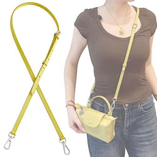 Image of Jiesinlov Leather Bag Shoulder Strap Replacement Crossbody Adjustable Conversion Kit Fit for Mini Pouch