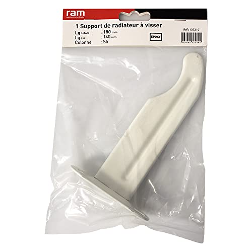 1 SUPPORT RADIATEUR L140 BLANC
