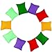 Hslife Small Colorful Nylon Bean Bags for Hand Toss Games - Durable Kids & Outdoor Cornhole Bean Bags, Tossing Bags for Classroom, Backyard, and Family Activities (2in-20 Pcs)
