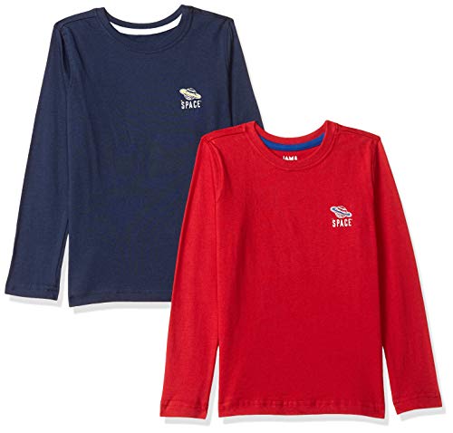 Image of Amazon Brand - Jam & Honey Boy's Regular Fit T-Shirt (Pack of 2)