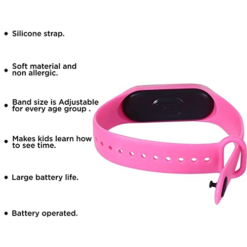 Image of Digital Dial Waterproof Stylish and Fashionable Wrist Smart Watch LED Band for Kids, Rakhi, Colorful Cartoon Character Super Hero for Boys & Girls