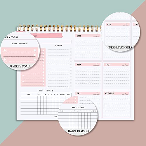 KMQOY Blocco note settimanale per lista delle cose...