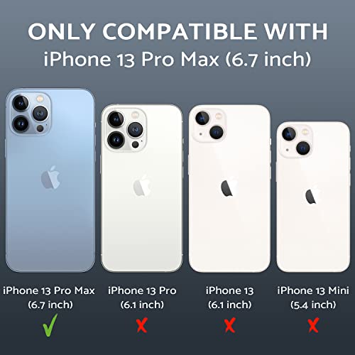 Toru Mx Slim For Iphone 13 Pro Max Magnetic Case, Compatible With Magsafe, Hybrid Transparent Hd Clear Case With Crossbody Strap, Scratch Resistant, Air Bumper Shock-Absorbing Corners - Clear #TOP1