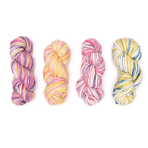 Kinua Giverny Collection - 100% Handspun Fine Peruvian Junin Wool Yarn Naturally Dyed 100 Grams Bulky Weight - Heavenly Soft And Warm - Perfect For Crocheting And Knitting (Venecia) #TOP3