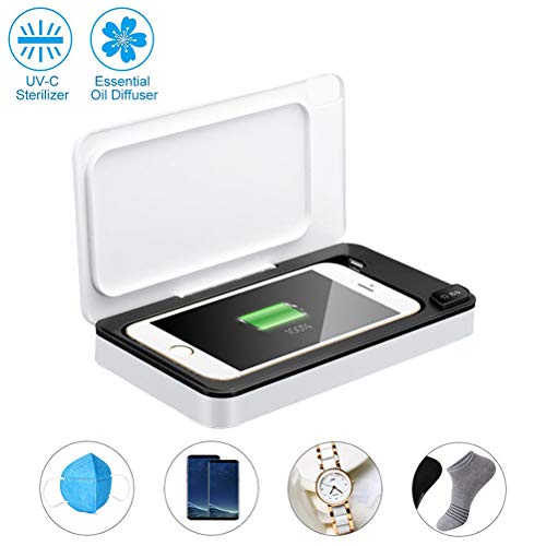 Ggdoo USB Smart Phone UV Sanitizer Portable UV Sterilizer with Aromatherapy and Charging Function Daily Care