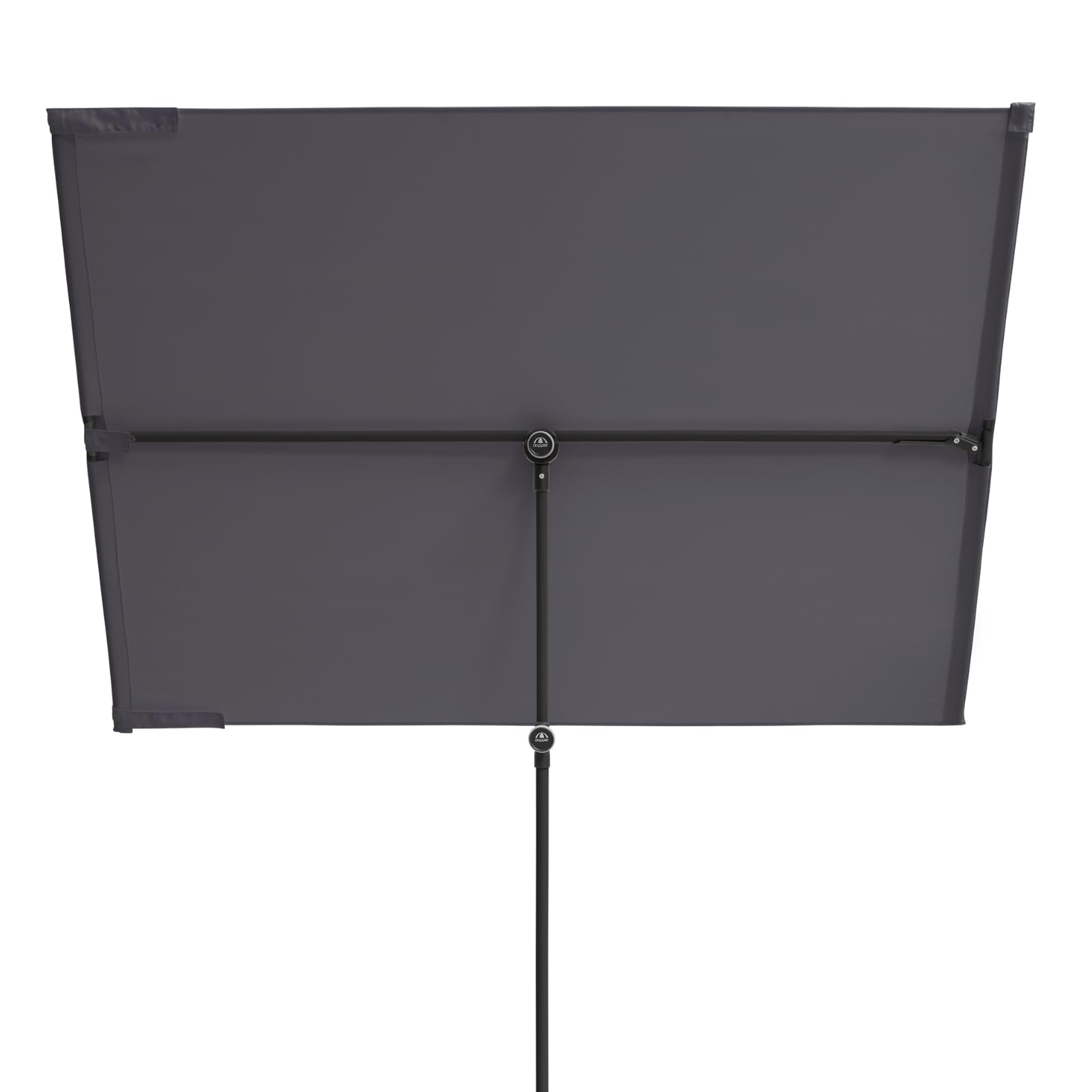 Doppler Parasol para balcón I 170x130cm I Parasol para balcón y terraza I Protección visual flexible I Parasol rectangular y pivotante I Parasol de jardín para balcón