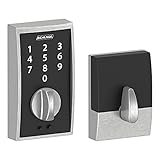 Schlage BE375 CEN 626 Touch Keyless Touchscreen Electronic Deadbolt Lock, Satin Chrome