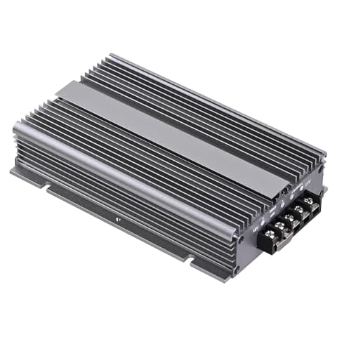 dkplnt 20A 12V to 24V DC to DC Boost Converter On-Board Battery Charger for Flooded, Gel, AGM, and Lithium, Using Multi-Stage Charging in RVs, Commercial Vehicles, Boats, Yachts with Acc Control Cover