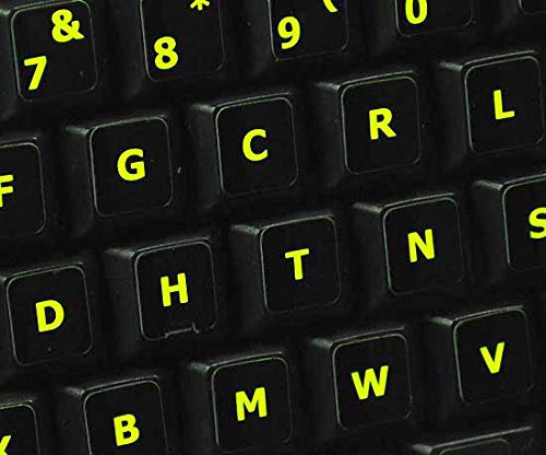 Pegatinas fluorescentes para teclado Dvorak 4Keyboard miniatura 4
