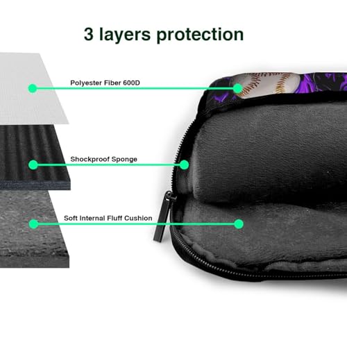 Maletín para portátil impermeable de 14 pulgadas morado miniatura 5