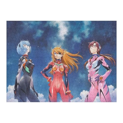 新世紀エヴァンゲリオン 木製ジグソーパズル 1000ピース アニメパズル インテリア用 コレクション 趣味時間 大人 子供向け 誕生日ギフト 壁飾り 初心者にも 50x75cmの商品画像（Amazon）