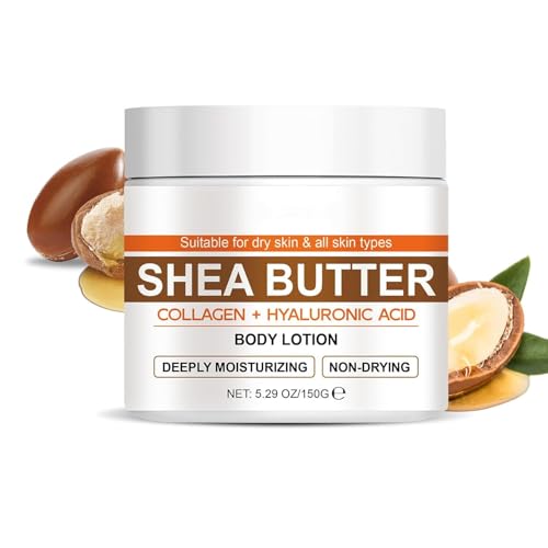 Manteca de Karité Corporal, Manteca de Karité Pura Orgánica Cruda para la Piel, Hidratante y Nutritiva, Revitaliza la Piel, Mejora la Elasticidad, para Piel Seca y Sensible