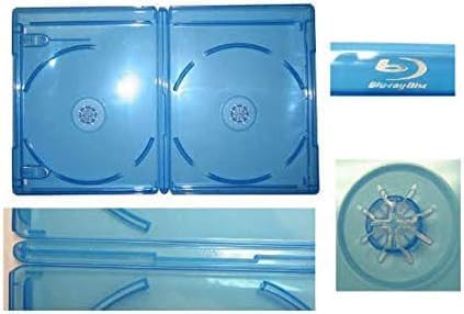 Viva Elite New 112 Blu-Ray Double Discs Replacement Case Box 12.5 mm Standard Size Holds 2 Discs (Pack of 112 Individual BD Cases)…