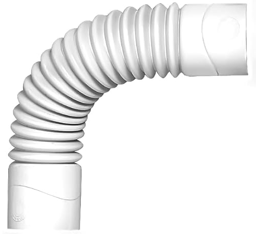 Wirquin Women's White 1 1/2" (6/4") - Solvent Weld Flexible Elbow 223Mm Long Connection