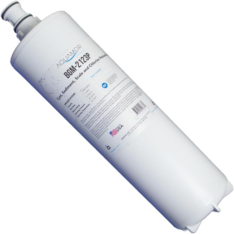 BGM-2123P Water Filtration Replacement Cartridge for Commercial Ice Maker HF20-s High Flow Series Reduces Sediment, Chlorine, Taste, Odor, and Scale.