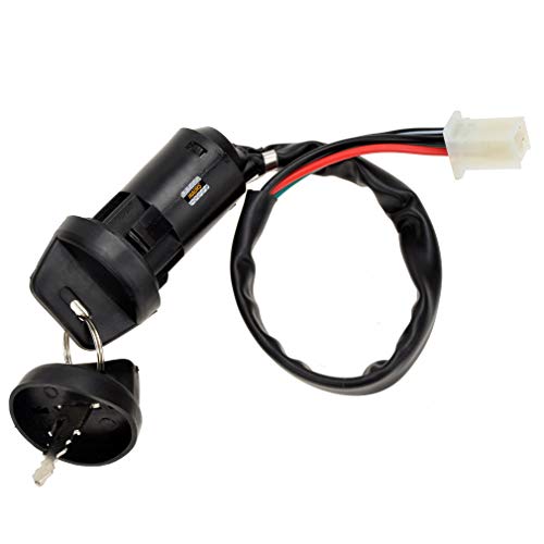 Hiaors 4 Pin Wire Ignition Key Switch Cap For 50Cc 70Cc 90Cc 110Cc 125Cc 150Cc Taotao Cheetah Coolster Apollo Rfz Baja Hawk Sunl Chinese 4 Wheeler Atv Quad Pit Dirt Bike Go Kart Scooter Moped Parts #TOP3