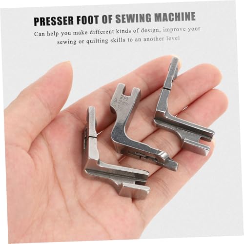 Juego de 3 pies prensatelas para máquina de coser miniatura 4