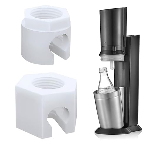 Wefaly Ersatzmutter für Sodastream 2 Stück Ersatzteile für Sodastream Geeignet für CO2-Schlauch-Schnellanschluss Ersatzmuttern für Sodastream Crystal 2.0 Jet Spirit Easy Duo Fizzi Terra