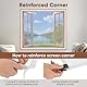 MYPIN Einstellbare Katzenschutz Fenster Netz Mit Selbstklebeband, DIY Größe, Katzennetz Balkon Fenster Transparent Netzgitter, Fliegengitter, Max. 130x150 cm, mit Lineal/Messer/Hefter (Weiß）