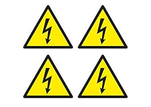 Ritter Mediendesign Hochspannung Warnaufkleber 4er Set