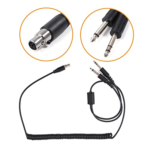 Cable reemplazo para auriculares aviación 110 cm miniatura 2