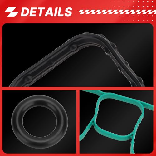 Image of MS97118-1 Engine Intake Manifold Gasket Set for Ford Edge Explorer F-150 | Flex Taurus Mustang Lincoln MKS MKT MKX MKZ Replace# MS971181 AMS11991