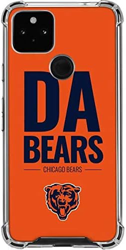 Skinit Clear Phone Case Compatible with Google Pixel 4a 5G - Officially Licensed NFL Chicago Bears Team Motto Design