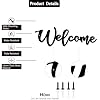 Amazon.com: Sanshaoye Welcome Metal Sign, Wall Decor, Home Office ...