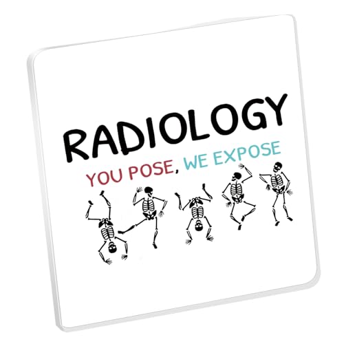 AATOP - Radiology Tech Panneau de décoration de bureau en acrylique Xray Tech Cadeau Rad Tech Accessoires de décoration de bureau pour radiologiste Cadeau de remerciement You Pose We Expose (RADIOLOGY Y1)