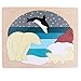 Perfeclan Puzzle en Bois Casse-tête Animal Motricité à Partir De 2 3 Ans Cadeau pour Enfants pour Jouer, S'amuser, Se Faire Plaisir - Ours Polaire